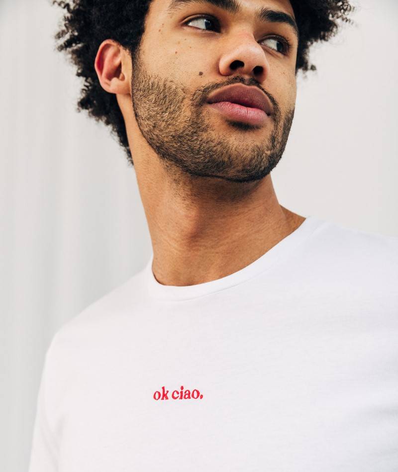 KAUF DICH GLüCKLICH T-Shirt Ok Ciao Weiü