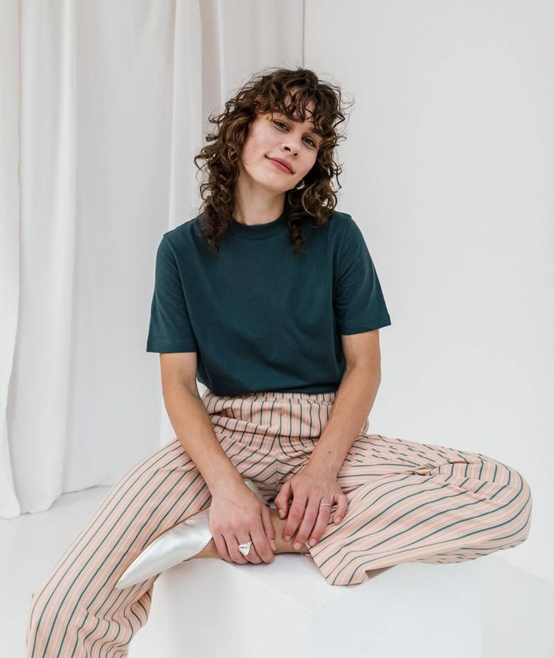 KAUF DICH GLüCKLICH T-Shirt Petrol aus Bio-Baumwolle