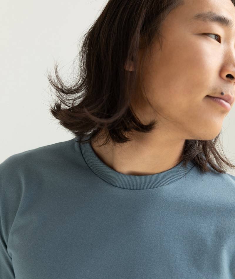 KAUF DICH GLüCKLICH T-Shirt Pigeon Blau aus Bio-Baumwolle