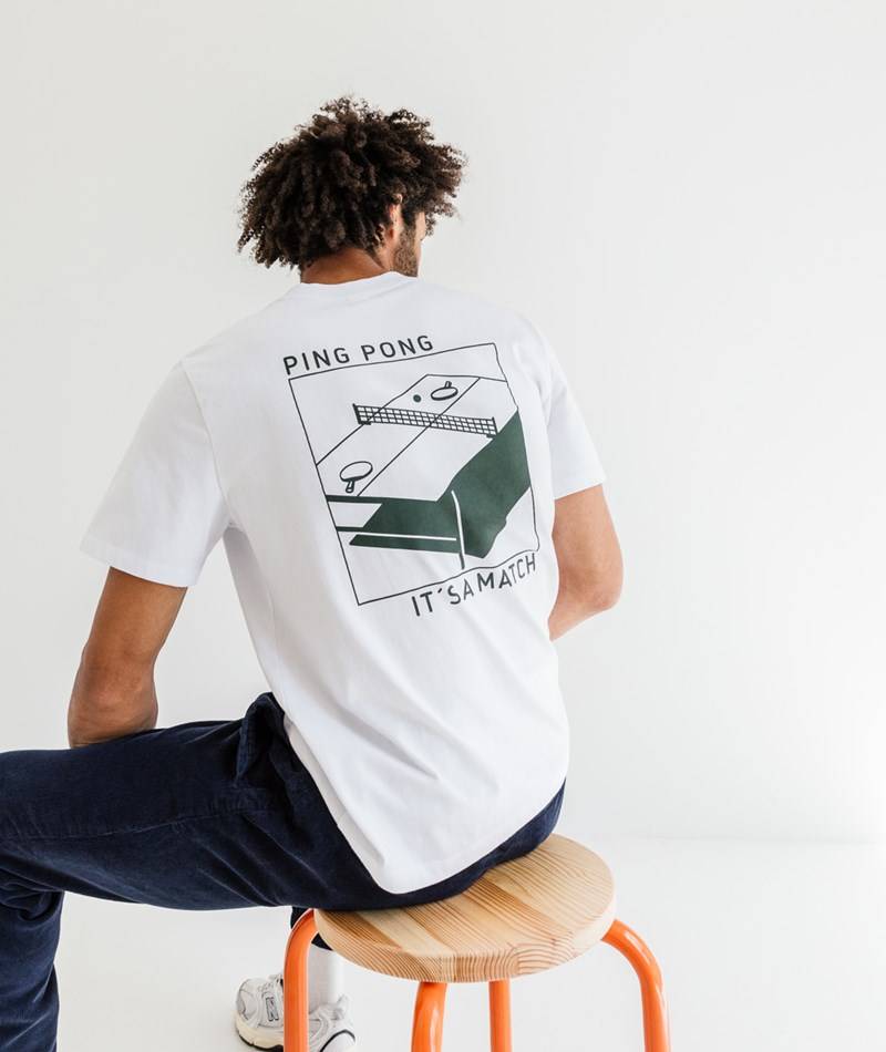 KAUF DICH GLüCKLICH T-Shirt Ping Pong Weiü