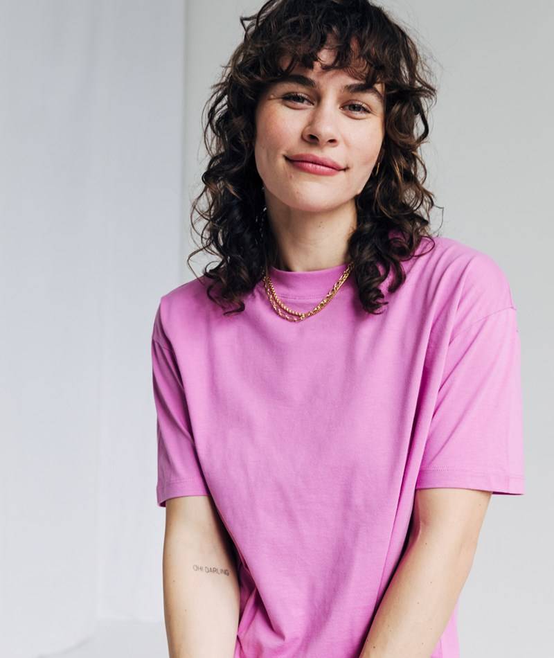 KAUF DICH GLüCKLICH T-Shirt Pink aus Bio-Baumwolle