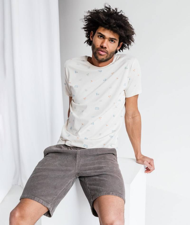 KAUF DICH GLüCKLICH T-Shirt Strand gemustert