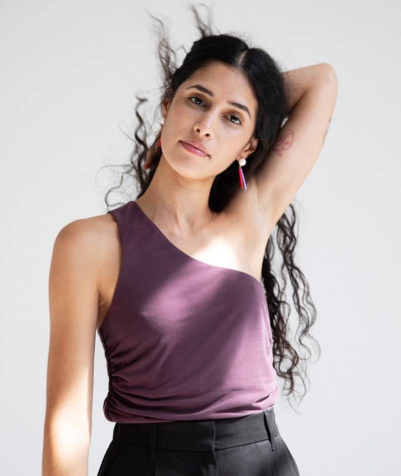 KAUF DICH GLüCKLICH Top lila