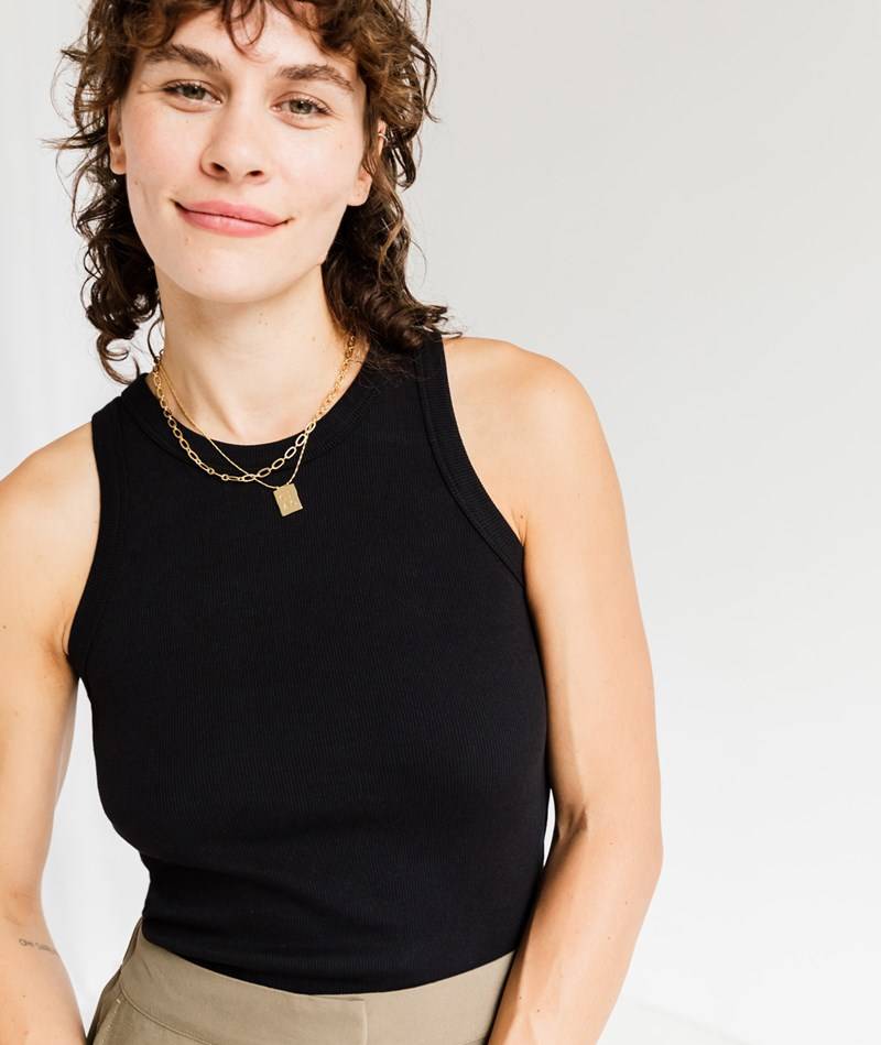 KAUF DICH GLüCKLICH Top Schwarz