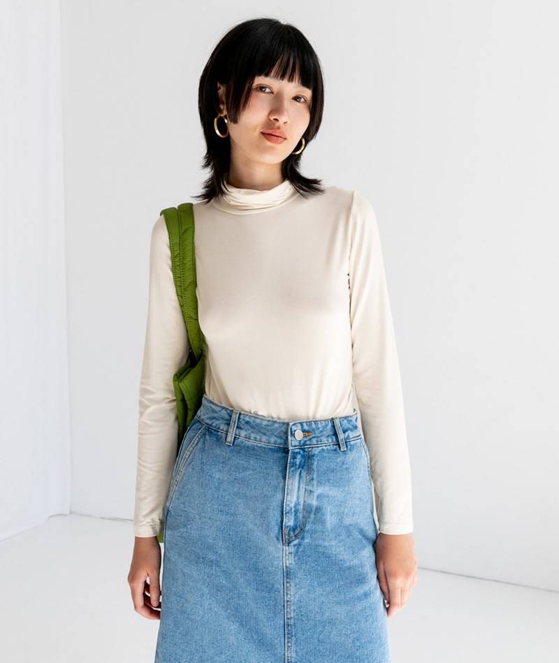 KAUF DICH GLüCKLICH Turtleneck Creme aus LENZING™ ECOVERO™