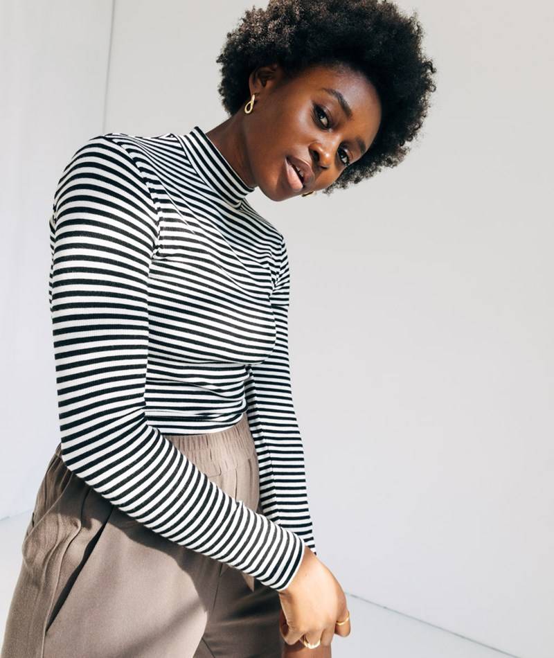 KAUF DICH GLüCKLICH Turtleneck Longsleeve gemustert