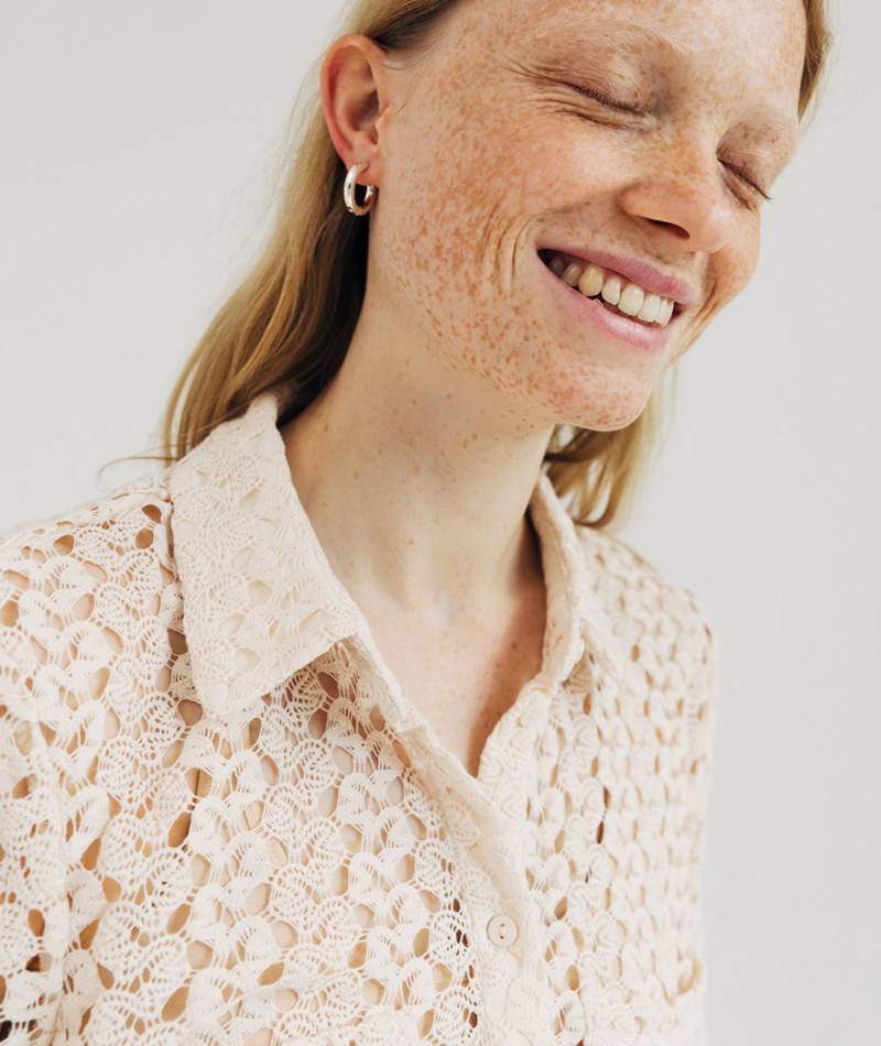 Kauf Dich Glücklich VILA VILaura 2/4 Bluse Beige