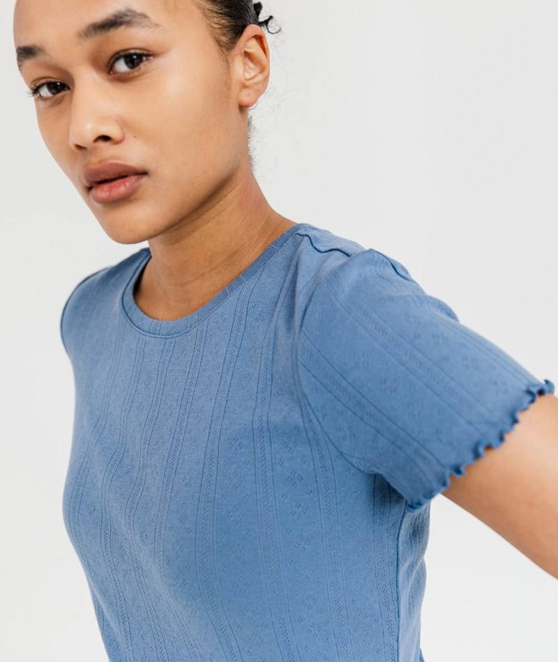 Kauf Dich Glücklich VILA VIPointa T-Shirt Blau