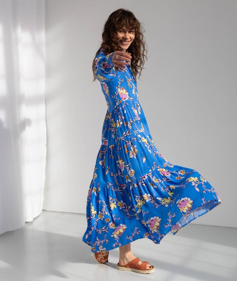 Kauf Dich Glücklich YAS YASIndigo Kleid gemustert