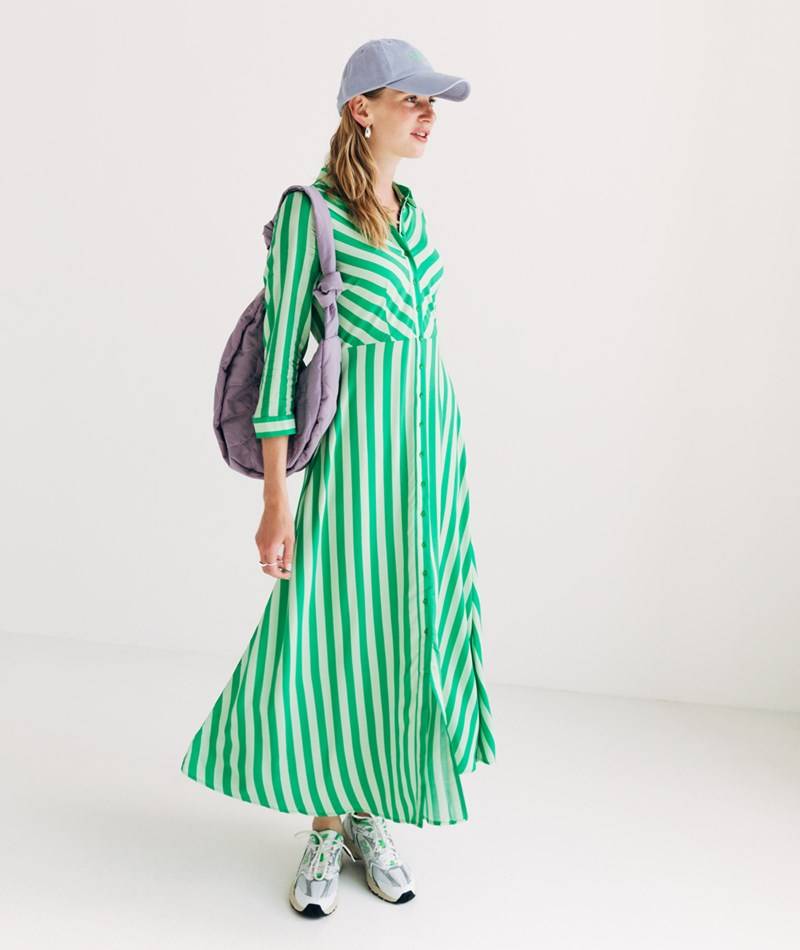 Kauf Dich Glücklich YAS YASSavanna Kleid gestreift