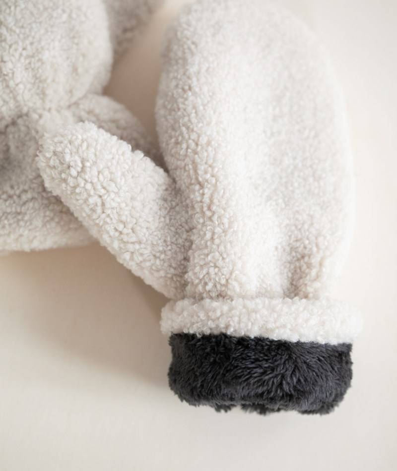 Kauf Dich Glücklich YUKU Handschuhe Teddy Weiü