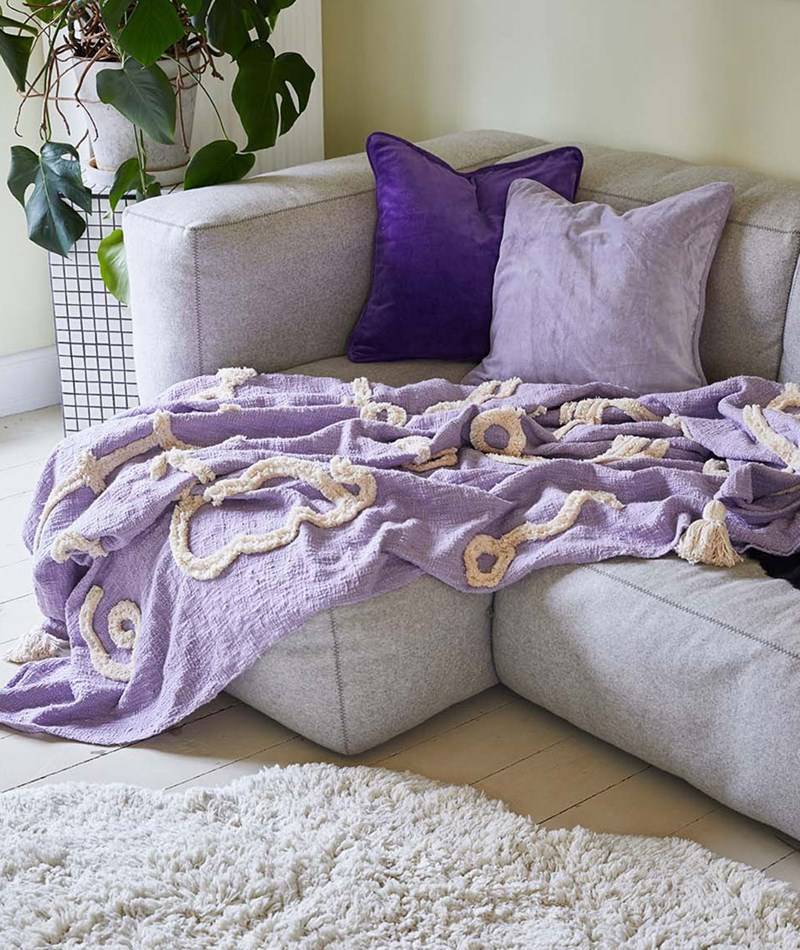 Kauf Dich Glücklich LIV Diversity Tagesdecke (140x200) Lila