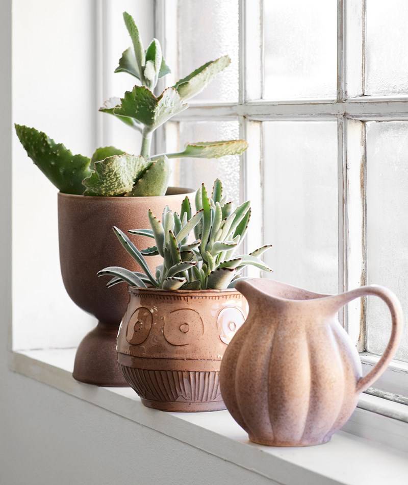 Kauf Dich Glücklich MADAM STOLTZ Blumentopf Ash (13x10,5) gemustert