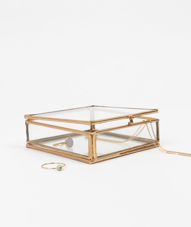 Kauf Dich Glücklich MADAM STOLTZ Quadratic Glass Box