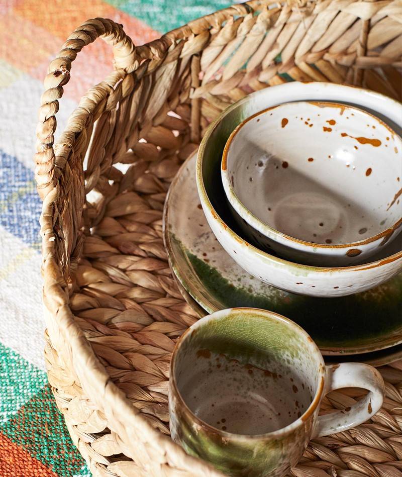 Kauf Dich Glücklich MADAM STOLTZ Schüssel Steingut (12x7) mehrfarbig