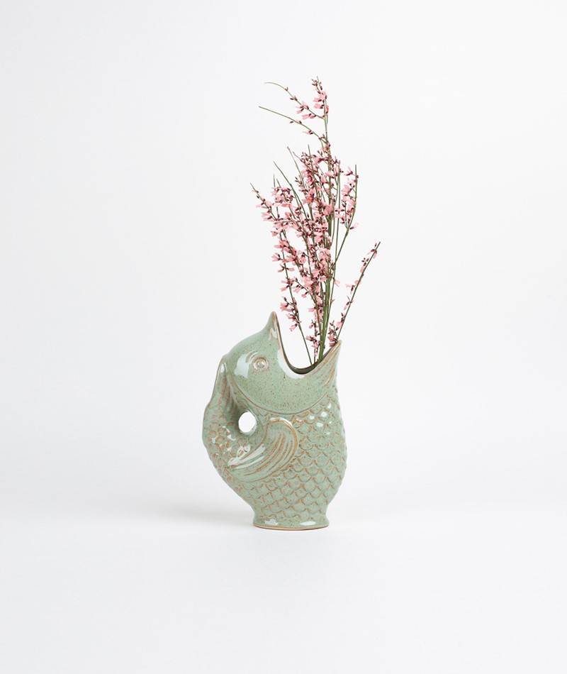 Kauf Dich Glücklich MADAM STOLTZ Stoneware Vase light green