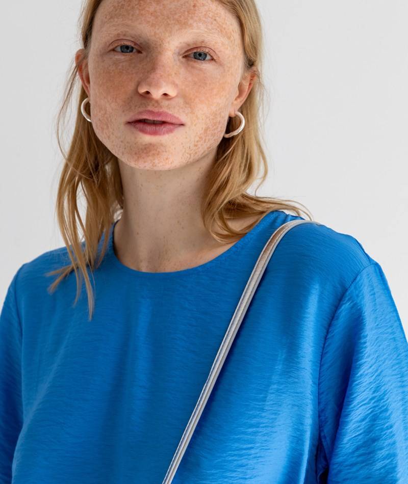 Kauf Dich Glücklich MSCH COPENHAGEN MSCHAudia 2/4 Bluse Blau