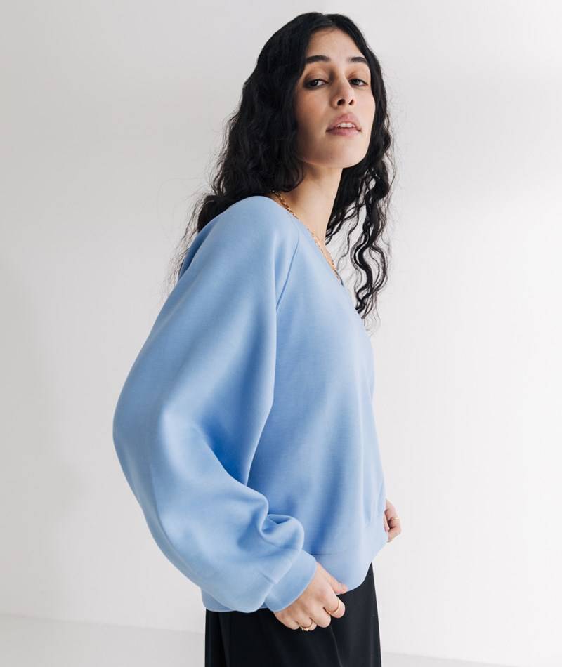 Kauf Dich Glücklich MSCH COPENHAGEN MSCHNelina Ima Q Raglan Sweater Blau