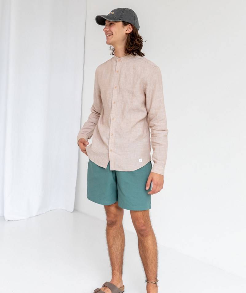 Kauf Dich Glücklich NOWADAYS Linen Shirt Hemd Beige