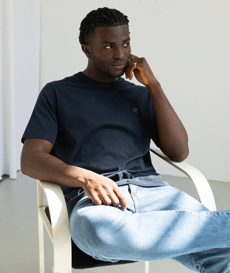 Kauf Dich Glücklich NOWADAYS Peached T-Shirt Dunkelblau