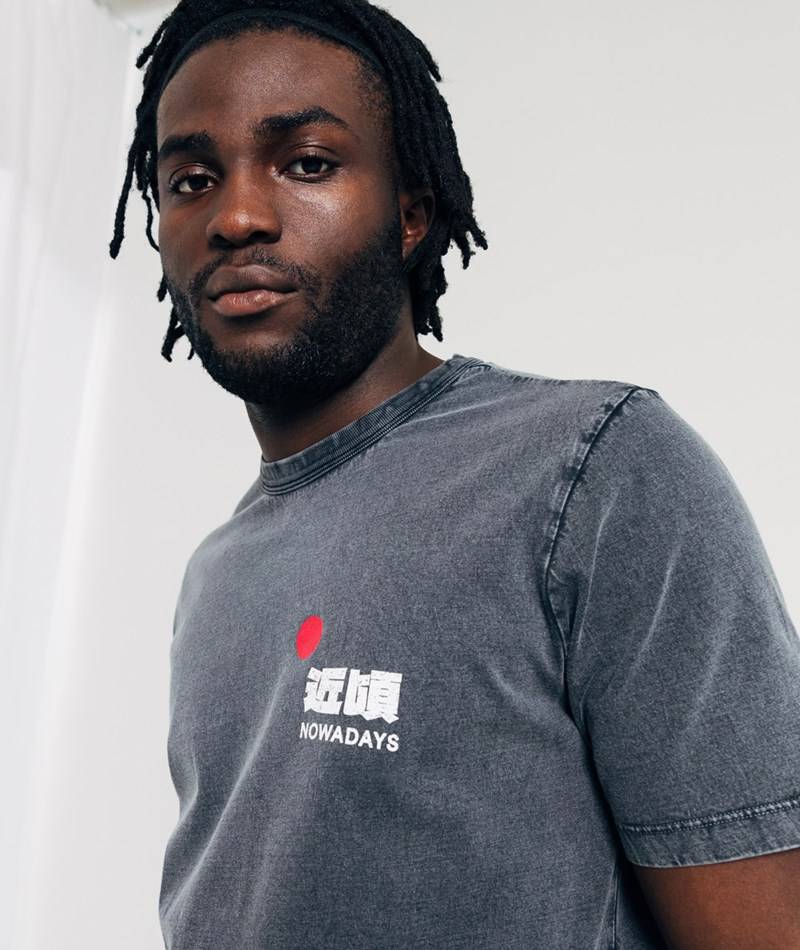 Kauf Dich Glücklich NOWADAYS Print Geisha T-Shirt Grau