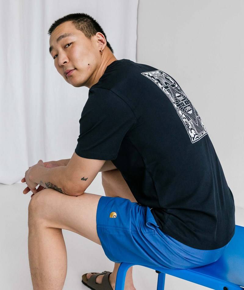 Kauf Dich Glücklich NOWADAYS Print T-Shirt Dunkelblau