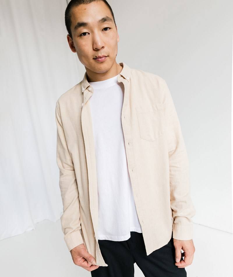 Kauf Dich Glücklich NOWADAYS Soft Brushed Hemd Beige