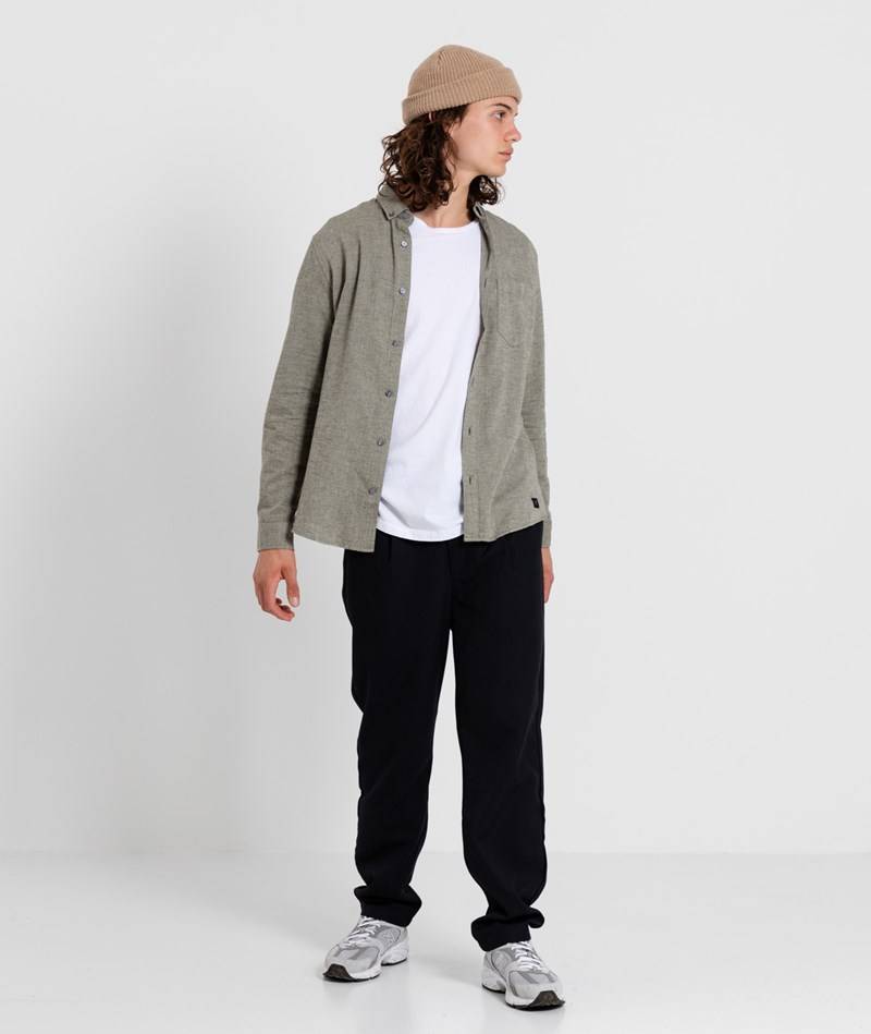 Kauf Dich Glücklich NOWADAYS Soft Brushed Hemd Grün