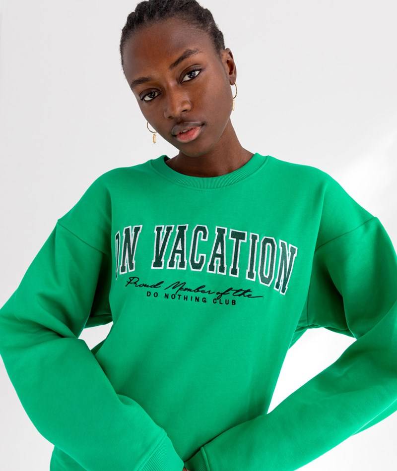 Kauf Dich Glücklich ON VACATION College Sweater Grün