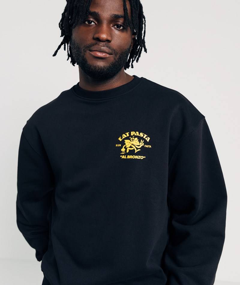 Kauf Dich Glücklich ON VACATION Eat Pasta Sweater Schwarz