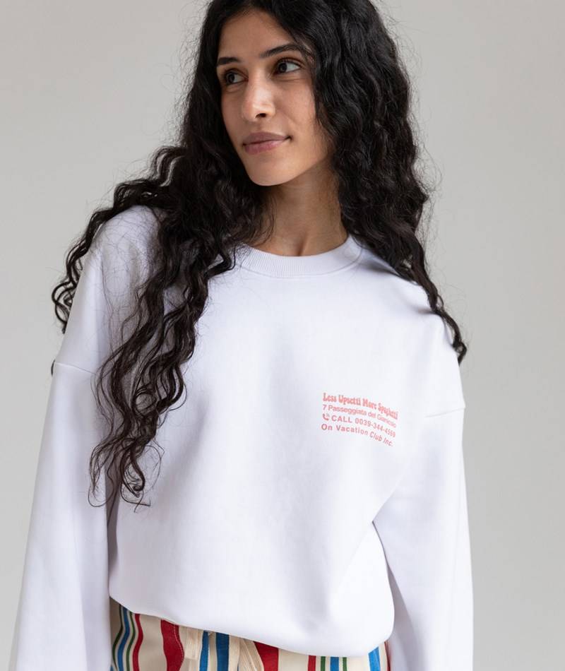 Kauf Dich Glücklich ON VACATION Less Upsetti Sweater Weiü