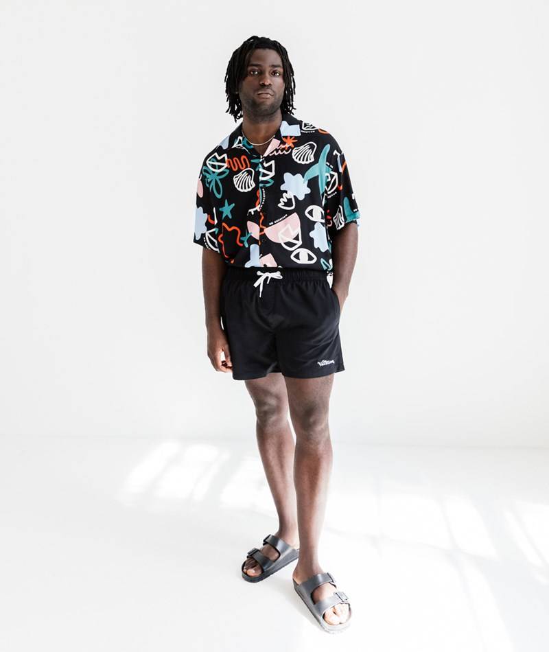 Kauf Dich Glücklich ON VACATION Monochrome Badehose Schwarz