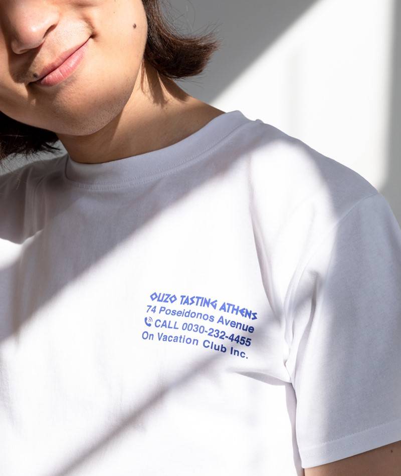 Kauf Dich Glücklich ON VACATION Ouzo Tasting T-Shirt weiü