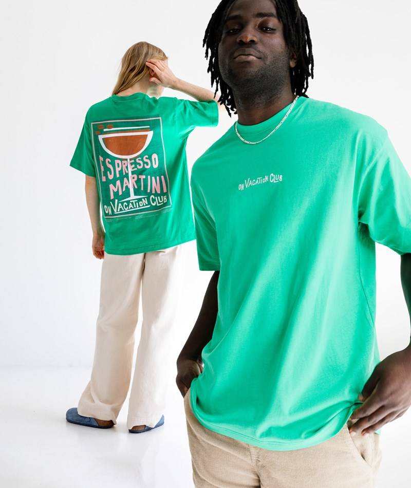 Kauf Dich Glücklich ON VACATION T-Shirt Espresso Martini Grün
