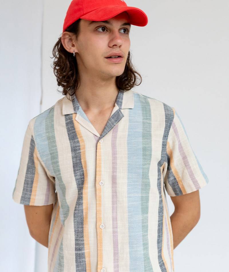 Kauf Dich Glücklich REVOLUTION Cuban Hemd gestreift