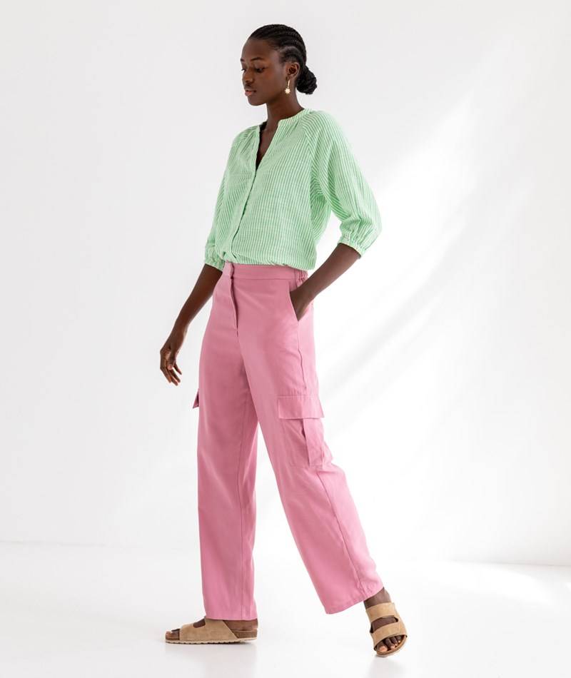 Kauf Dich Glücklich SELECTED FEMME SLFAlberta 3/4 Bluse gestreift