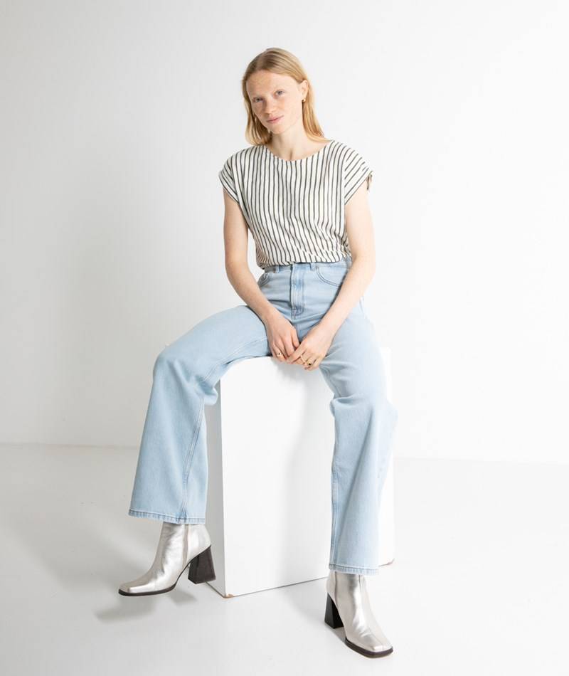 Kauf Dich Glücklich SELECTED FEMME SLFAlice Wide Jeans Blau