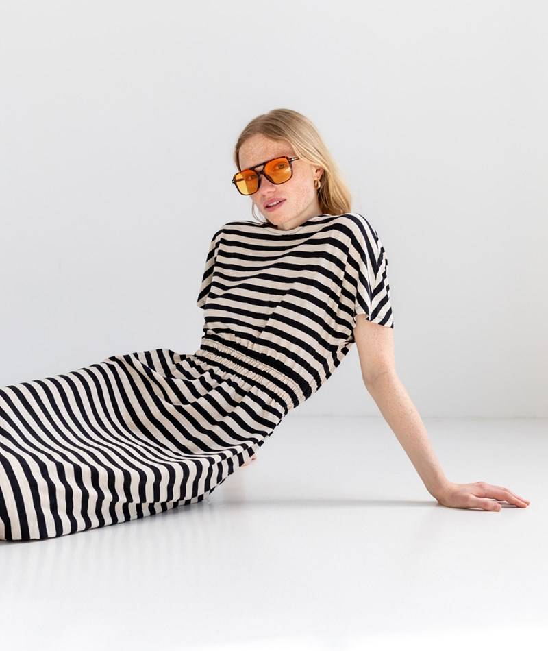 Kauf Dich Glücklich SELECTED FEMME SLFAmelie Kleid gestreift