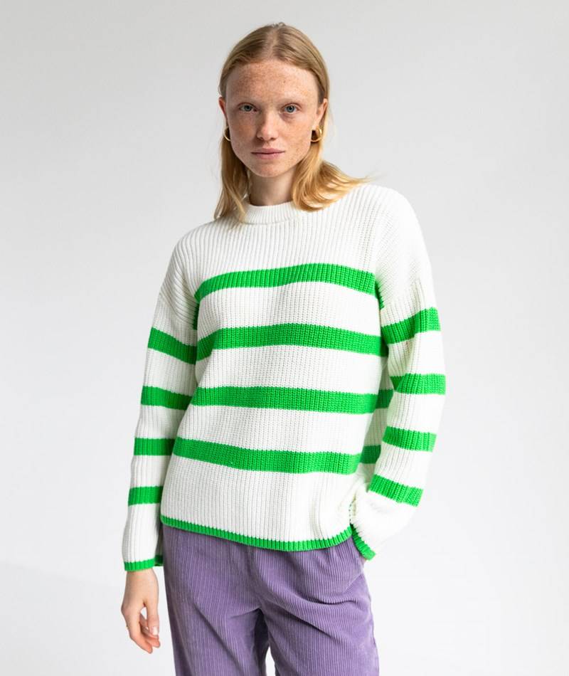 Kauf Dich Glücklich SELECTED FEMME SLFBloomie LS Knit O-Neck gemustert