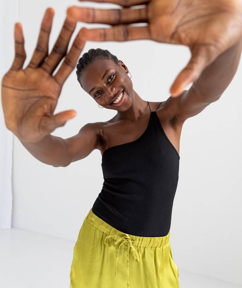 Kauf Dich Glücklich SELECTED FEMME SLFKimmi One Shoulder Body Schwarz