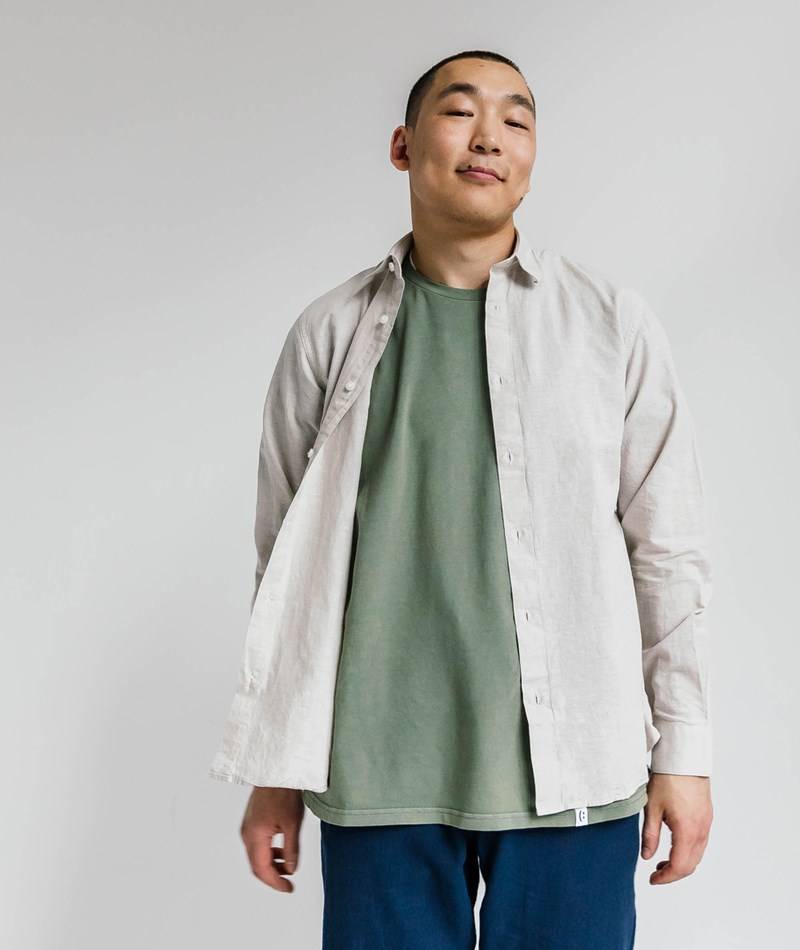 Kauf Dich Glücklich SELECTED HOMME SLHSlimnew-Leinen Hemd Beige