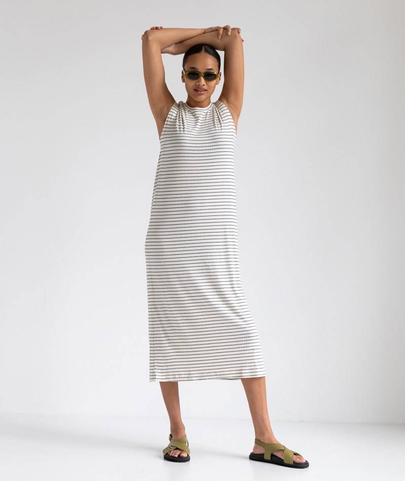 Kauf Dich Glücklich VILA VILumira O-Neck S/L Kleid gestreift