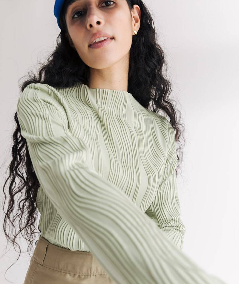 Kauf Dich Glücklich VILA VINira Longsleeve Funnel Neck Grün