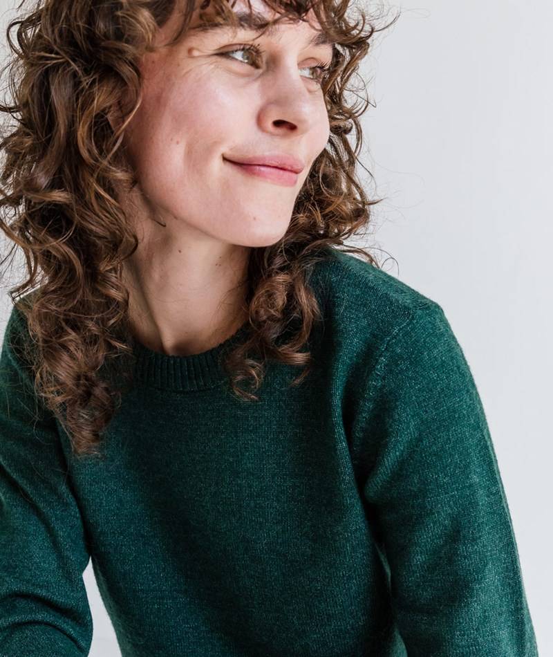 Kauf Dich Glücklich VILA VIRil O-Neck Pullover Dunkelgrün