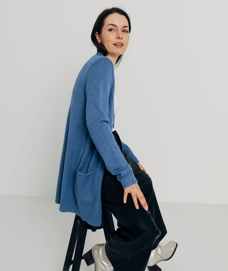 Kauf Dich Glücklich VILA VIRil Open Knit Cardigan Blau