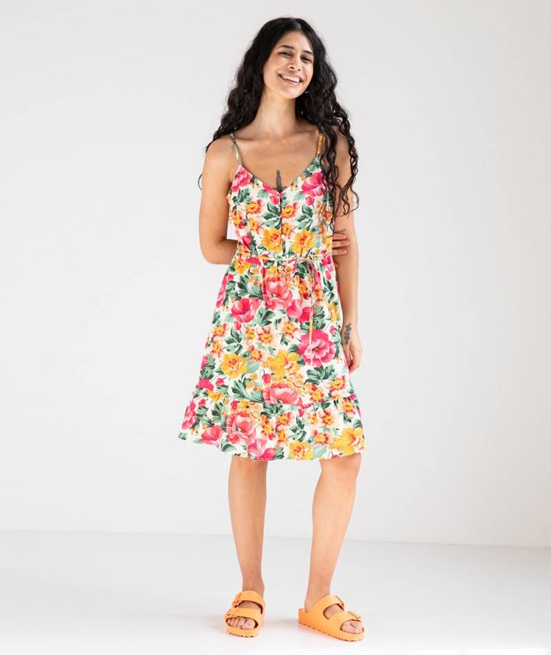 Kauf Dich Glücklich VILA VITanja Short Strap Kleid geblümt