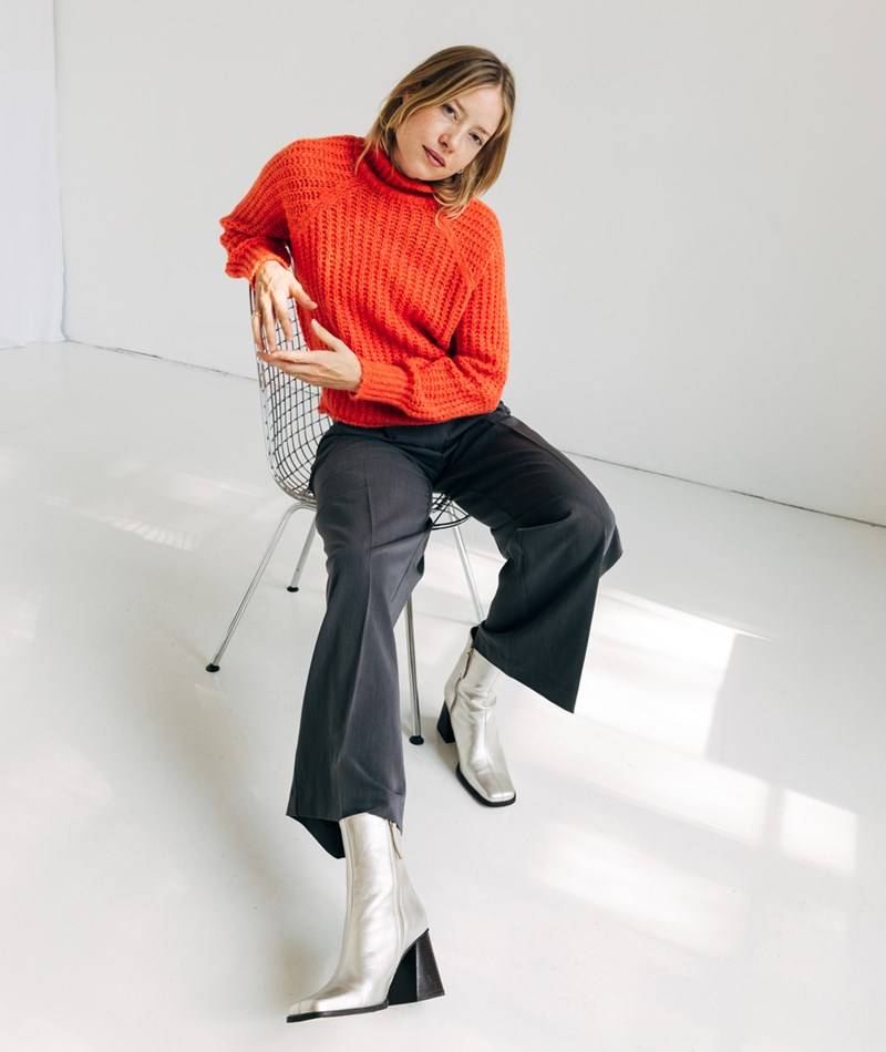 Kauf Dich Glücklich VILA Vivera Cora Volume Hose Grau