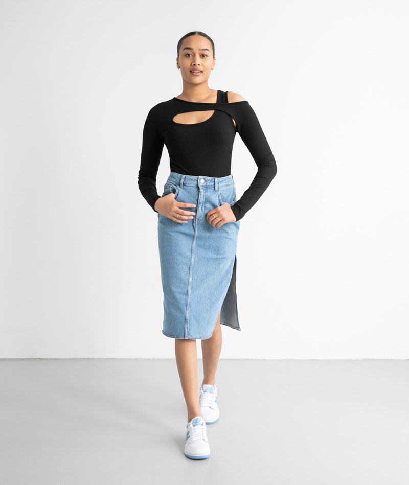 Kauf Dich Glücklich WHY7 Neptun Long Skirt High Rock Blau