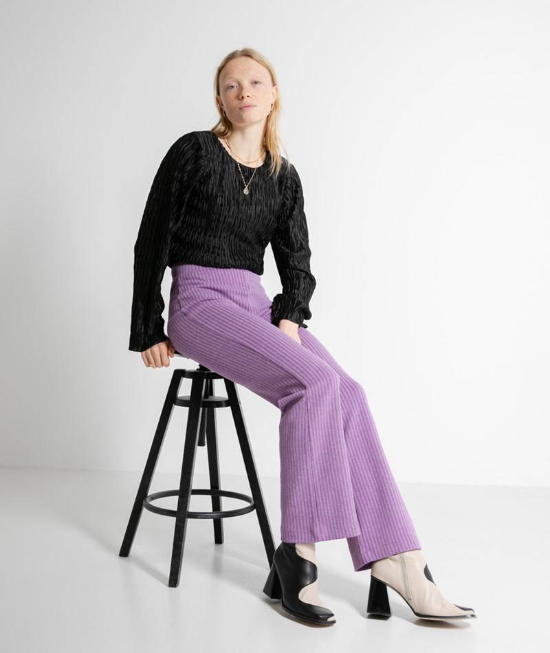 Kauf Dich Glücklich YAS YASCasualla HW Ausgestellte Hose gemustert