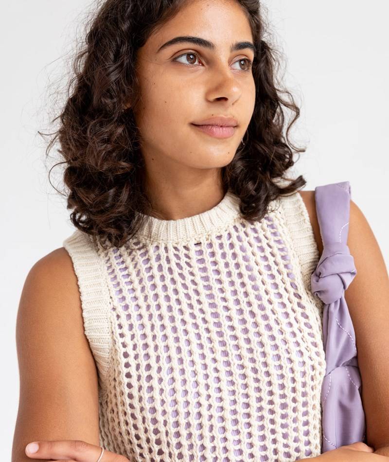 Kauf Dich Glücklich YAS YASJoani Strick Pullunder Beige